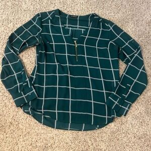 Express long sleeve top with zipper size small
